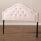 Baxton Studio Cora Light Pink Velvet Upholstered Queen Size Headboard 154-9319 - alternate 8